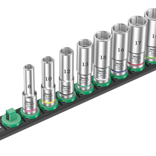 Wera Magnetic socket rail B Deep 1 socket set 3 8