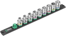 Wera Magnetic socket rail C 4 Zyklop socket set, 1/2" drive, 9 pieces
