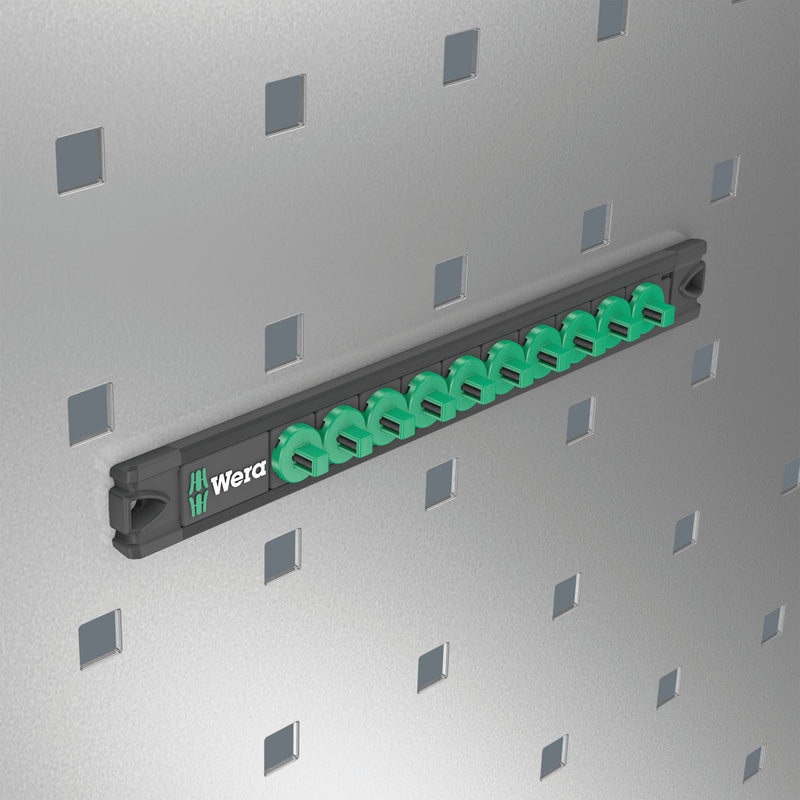 Wera 9600 Magnetic socket rail, 1/4", empty, 30 x 270 mm
